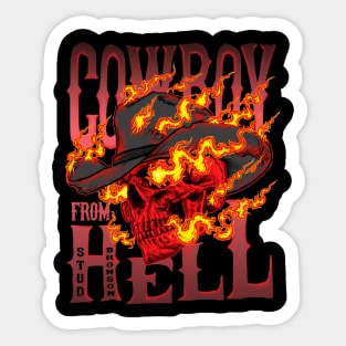 Cowboy From Hell Sticker